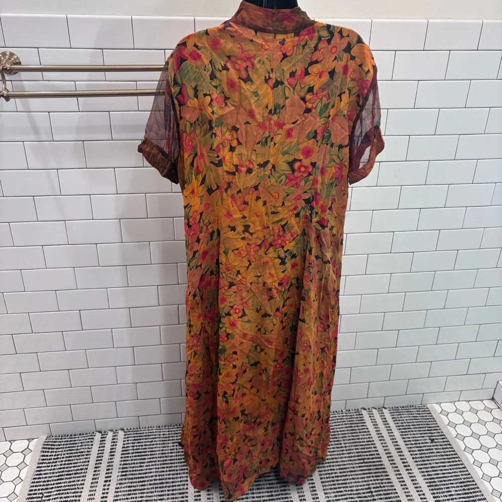 Vintage Floral Maxi Dress - Picture 4 of 7